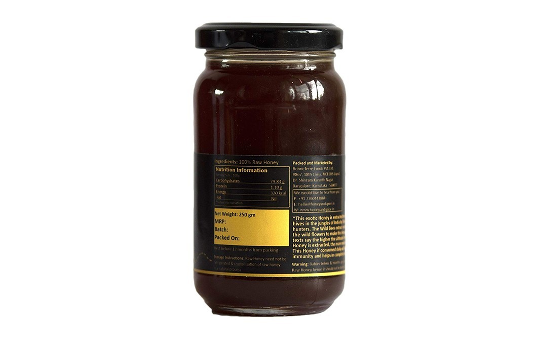 Honey And Spice Naturally Exotic Wild Honey   Glass Jar  250 grams